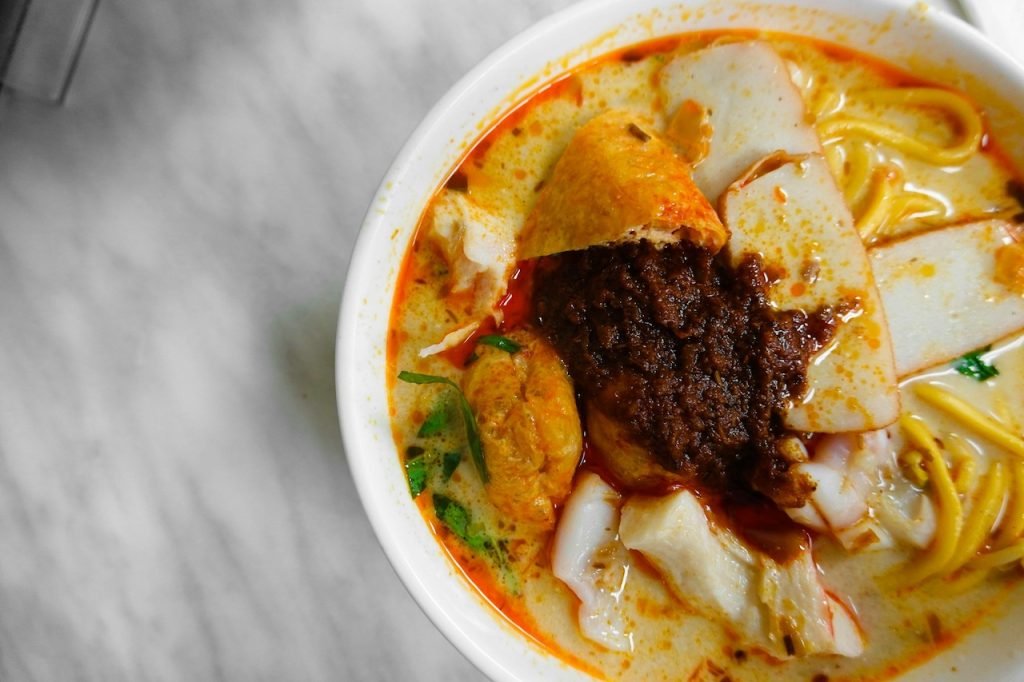 A bowl of Malaysia's famous Laksa.