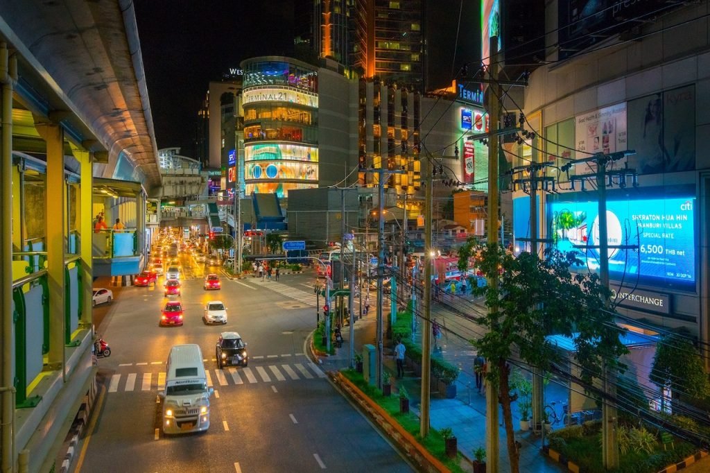 Complete Guide to Bangkok Shopping Districts - Outside road of Terminal 21 at Sukumvit Area