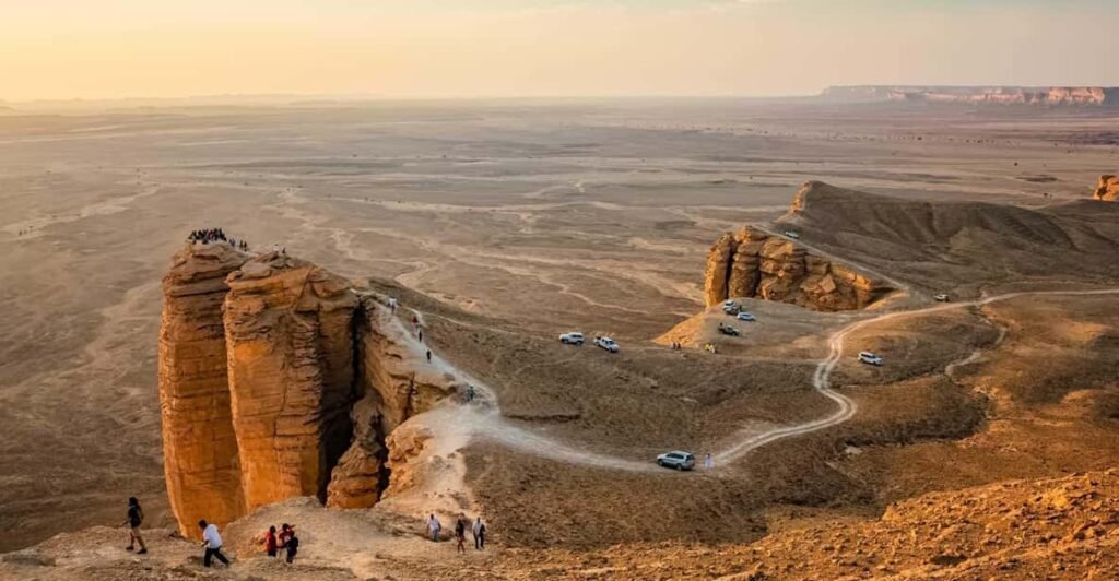 Discover the Enchanting Kingdom: Why You Should Visit Saudi Arabia - An image of Riyaadh's edge of the world and bat caves