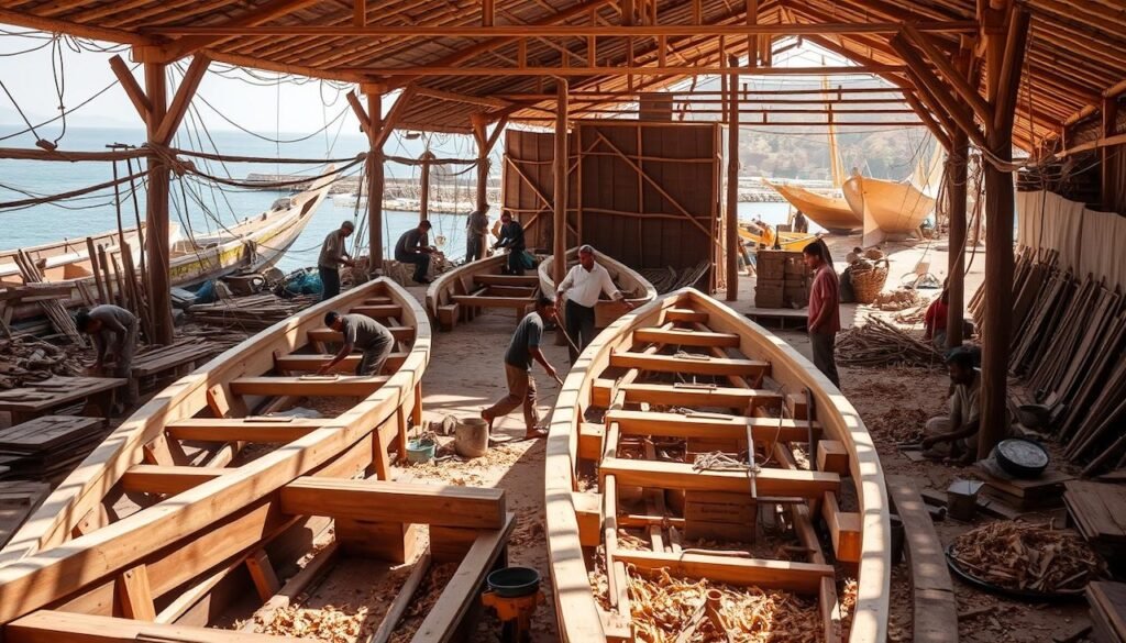 Traditional Dhow Building Oman Sur